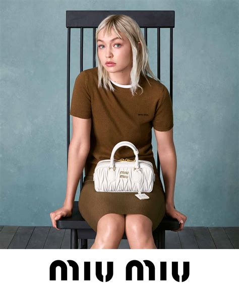 MIU MIU UNVEILS THE ARCADIE BAG, FEATURING GIGI .